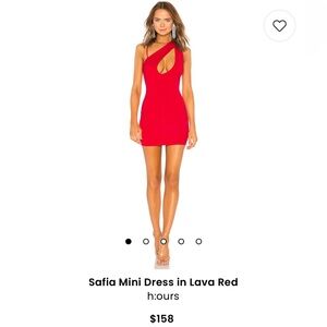 Revolve H:ours Safia Mini Dress in Lava Red